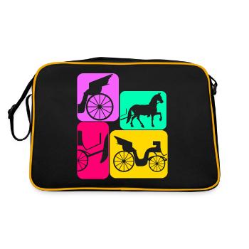 Calèche Calèche rétro Cocheriste - Sac Retro - noir/or - Dos