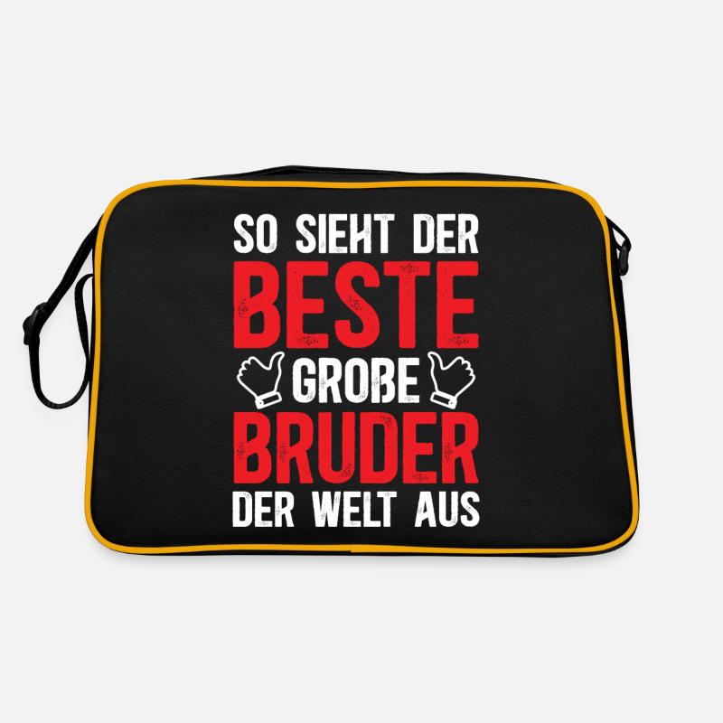 So Sieht Der Beste Große Bruder Der Welt Aus Retro Tasche