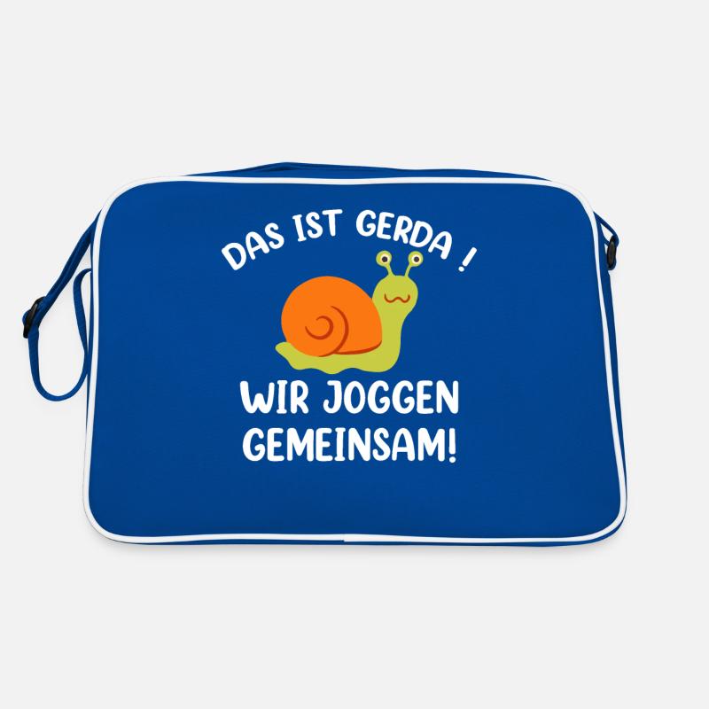 Das Ist Gerda Wir Joggen Gemeinsam Retro Tasche