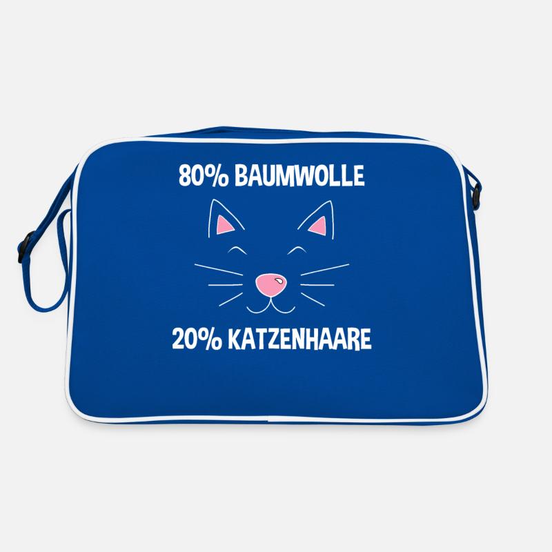 Baumwolle Katze Haar Katze Sprüche Retro Tasche