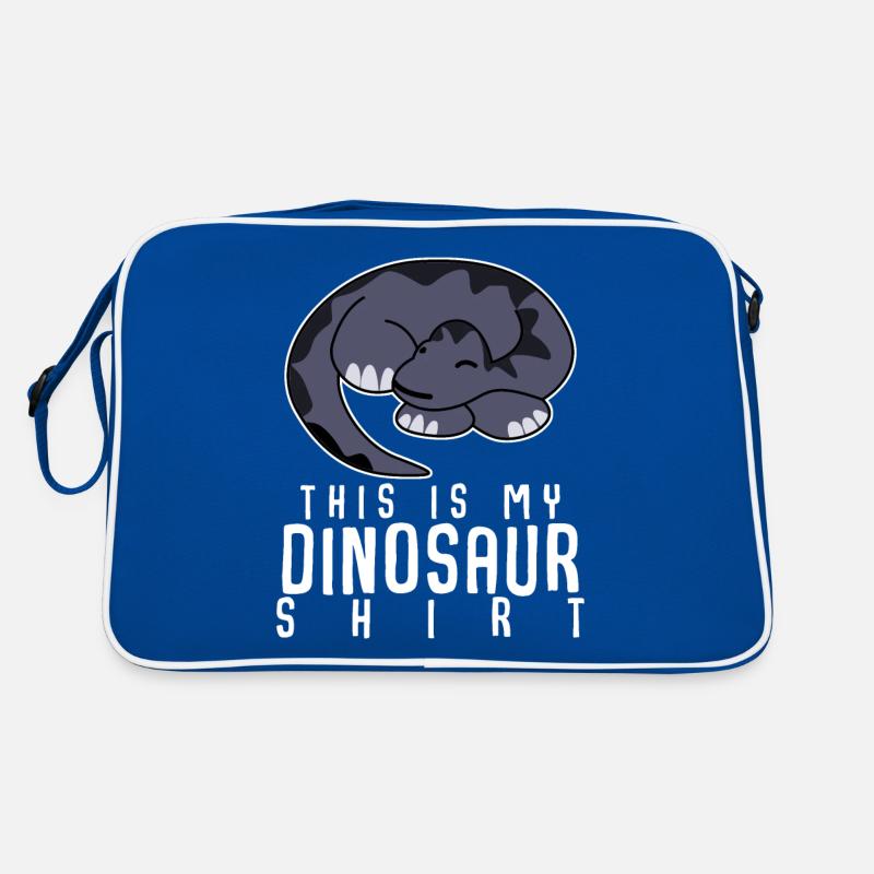Dinos Dino sleeping dinosaur Retro Bag