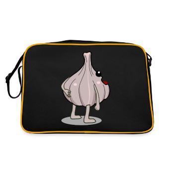 Garlic Looked in Garlic Cloves - Retro Bag - black/gold - Back