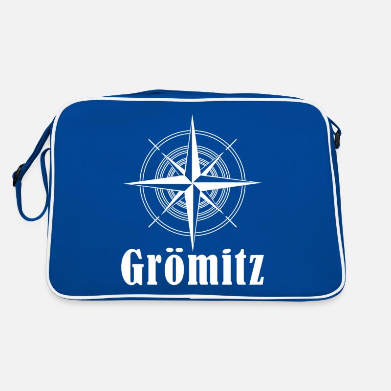 Grömitz Kompass Ostsee Retro Tasche