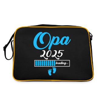 Opa 2025 - Retro Tasche - Schwarz/Gold - Hinten