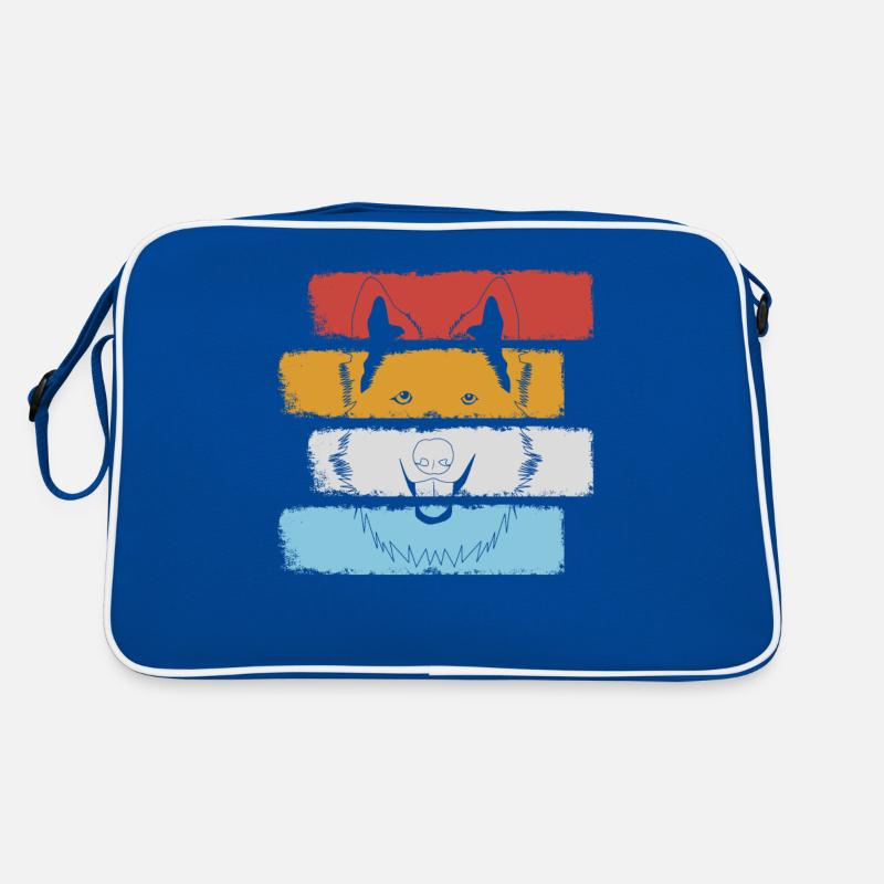 White Shepherd Shepherd Dogs Retro Bag