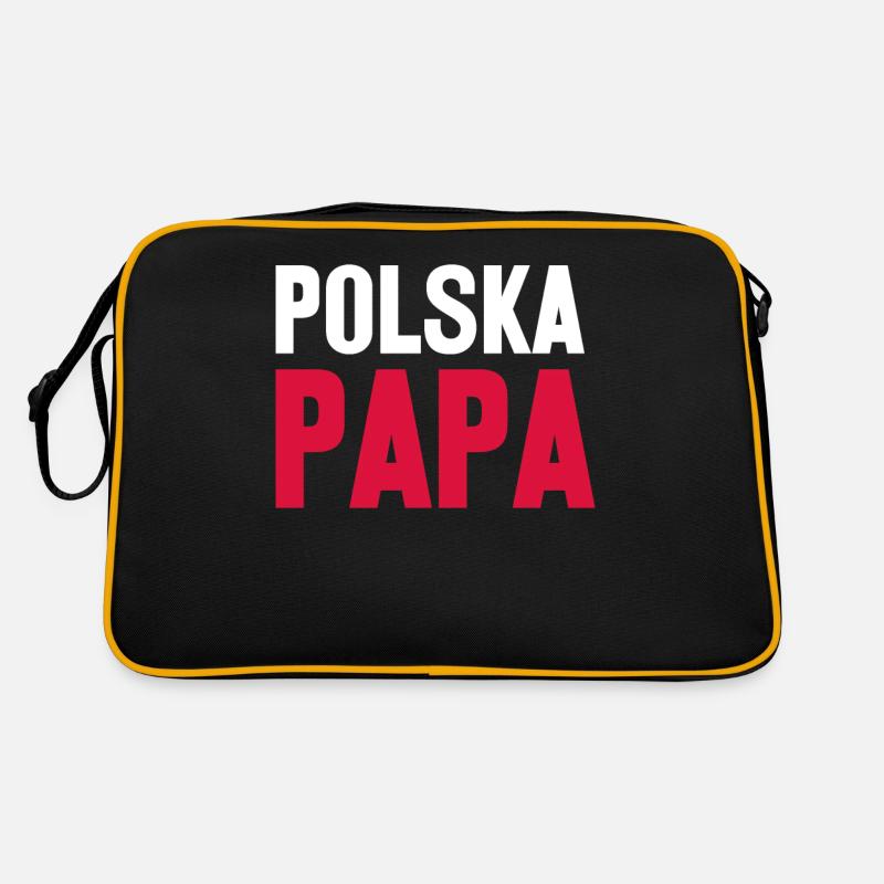 Pologne Père Mât Papa Drapeau Polonais Sac Retro