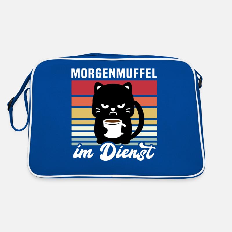 Katze Kaffee Geschenk Arbeitskollegen Retro Tasche