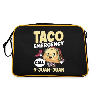 Taco Emergency Call 9 Juan Juan - Retro Bag - black/gold - Back