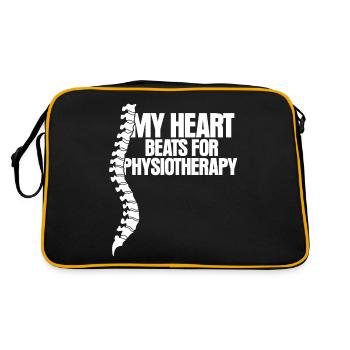 Physio Saying Physiotherapist - Retro Bag - black/gold - Back