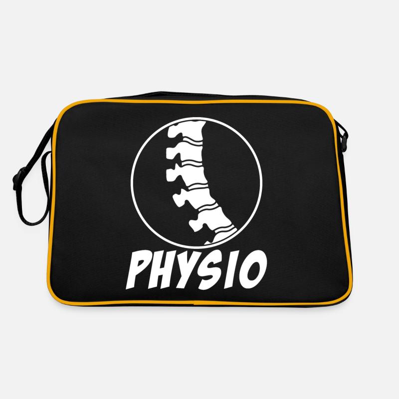 Physio Wirbelsäule Physiotherapeut Retro Tasche