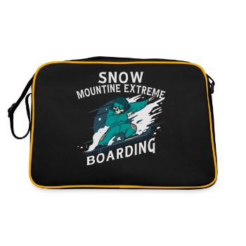 Snow Mountain Extreme Boarding Skeleton - Retro Bag - black/gold - Back