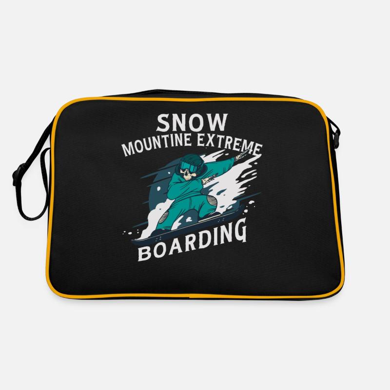 Snow Mountain Extreme Boarding-Skelett Retro Tasche