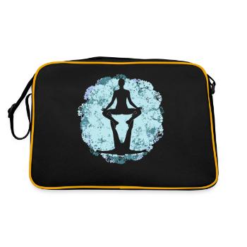 Acroyoga Yogalehrer Meditaion Acro Yoga - Retro Tasche - Schwarz/Gold - Hinten