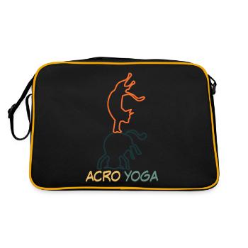 Acroyoga Acro Yoga with Cat - Retro Bag - black/gold - Back