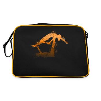 Acro Yoga Meditation Yoga Teacher Acroyoga - Retro Bag - black/gold - Back