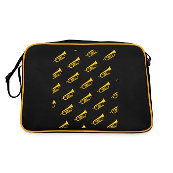 Flügelhorn Orchester Horn - Retro Tasche - Schwarz/Gold - Hinten