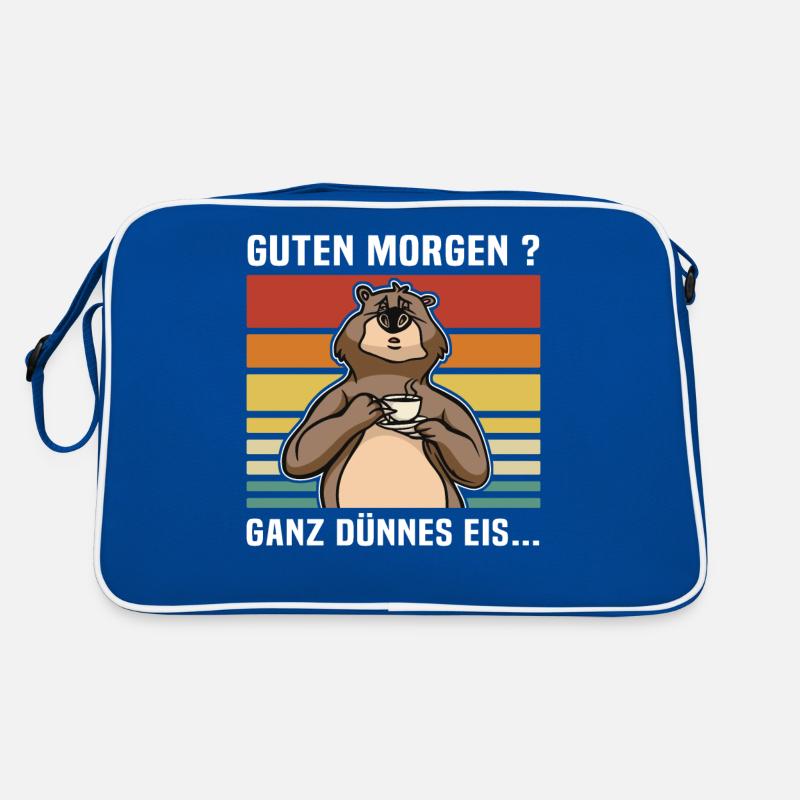 Bär Kaffee Bärchen Dünnes Eis Retro Tasche