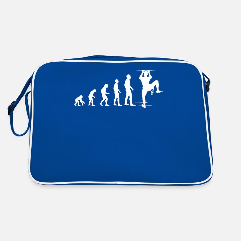 Klettern Evolution Lustig Bergsteigen Geschenk Retro Tasche