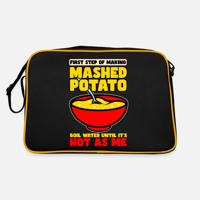 First Step Of Making Mashed Potatoes Retro Bag