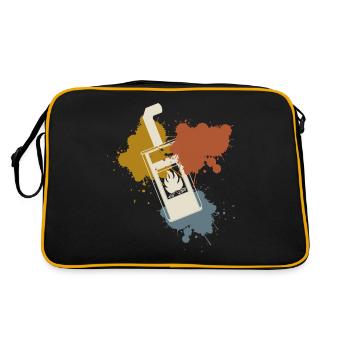 Fireplace Stove Retro Woodburning Stove - Retro Bag - black/gold - Back