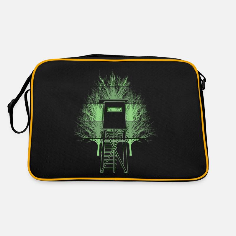 Jägerin Jagd Hochsitz Jäger Retro Tasche