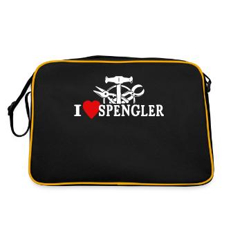 J’adore le métier de ferblantier - Sac Retro - noir/or - Dos