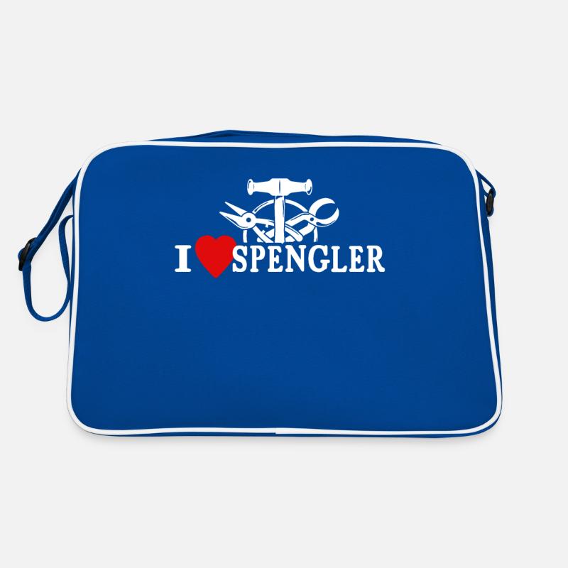 Ich Liebe Spengler Beruf Retro Tasche