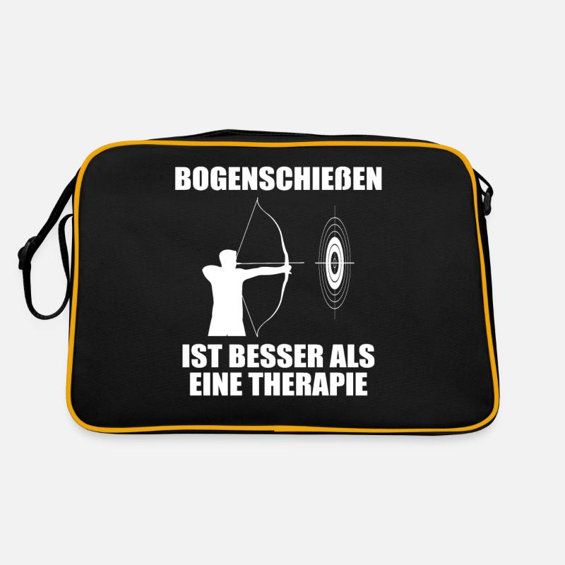 Bogenschießen Bogenschütze Spruch Geschenk Retro Tasche
