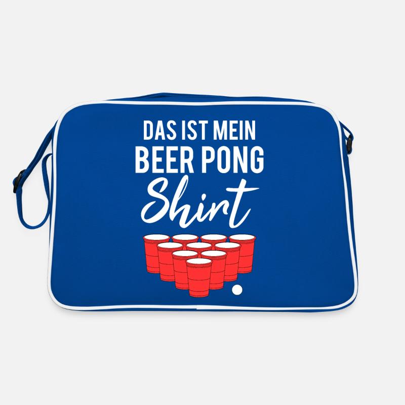 Beer Pong Bier Pong Lustiger Spruch Geschenk Retro Tasche
