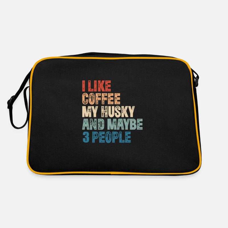Coffee Husky Caffeine Espresso Barista Gift Retro Bag