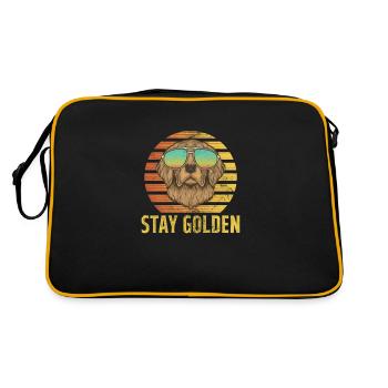 Golden Retrievers - Sac Retro - noir/or - Dos
