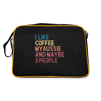 Coffee Aussie - Retro Bag - black/gold - Back