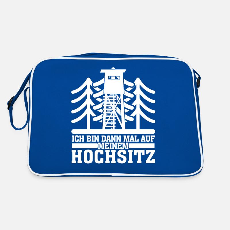 Jägerin Jagd Wald Hochsitz Jäger Retro Tasche