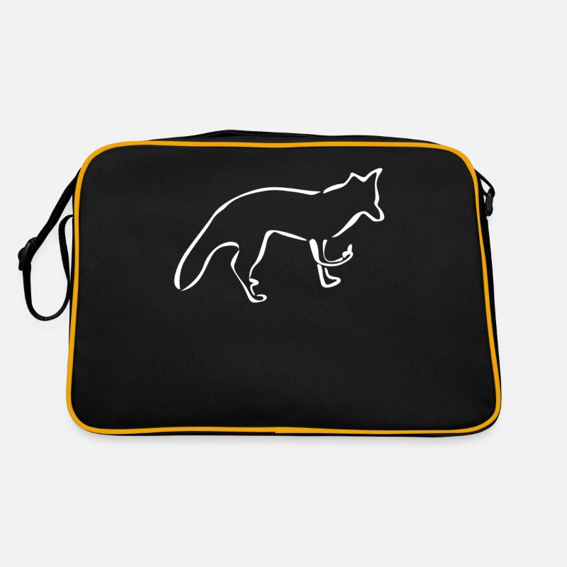 Fuchs Mittelfinger Rotfuchs Retro Tasche