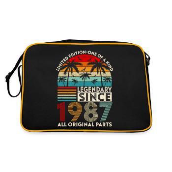Légendaire Depuis 1987 Toutes Les Pièces D'origine - Sac Retro - noir/or - Dos