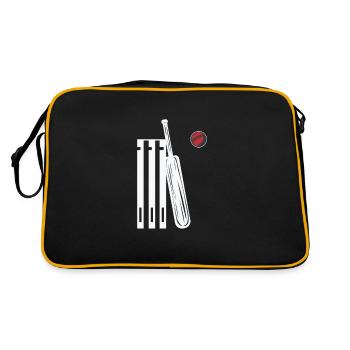 Cricket - Retro Tasche - Schwarz/Gold - Hinten