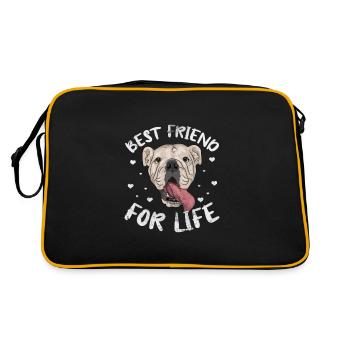 Deutsch Bulldog - Sac Retro - noir/or - Dos