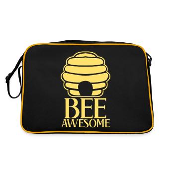 Bee Bees Awesome Honey Bees - Retro Bag - black/gold - Back