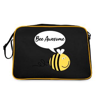Abeille Abeilles Géniales Abeilles Abeilles - Sac Retro - noir/or - Dos