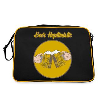 Beer Craft Beer Brewer Hobby Brewer - Retro Bag - black/gold - Back