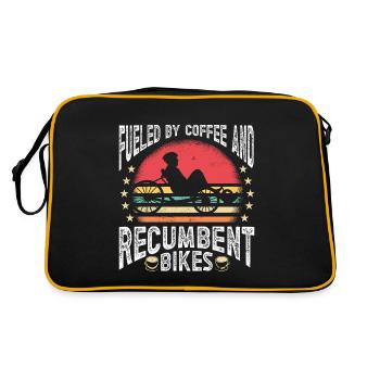 Vélo couché Cycliste couché - Sac Retro - noir/or - Dos