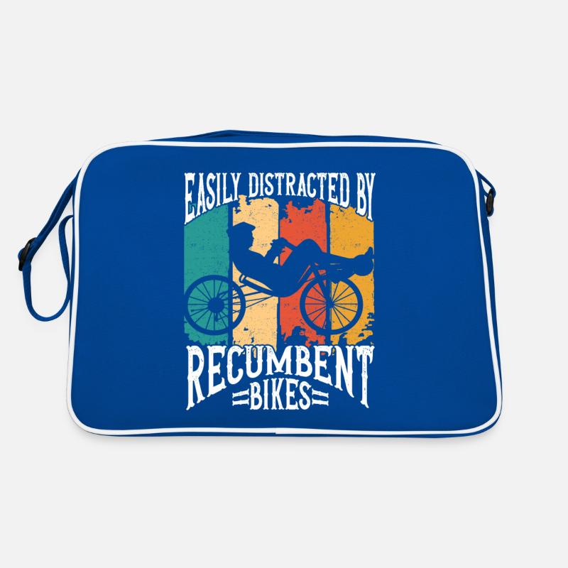 Vélo couché Cycliste couché Sac Retro