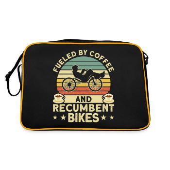 Vélo couché Cycliste couché - Sac Retro - noir/or - Dos