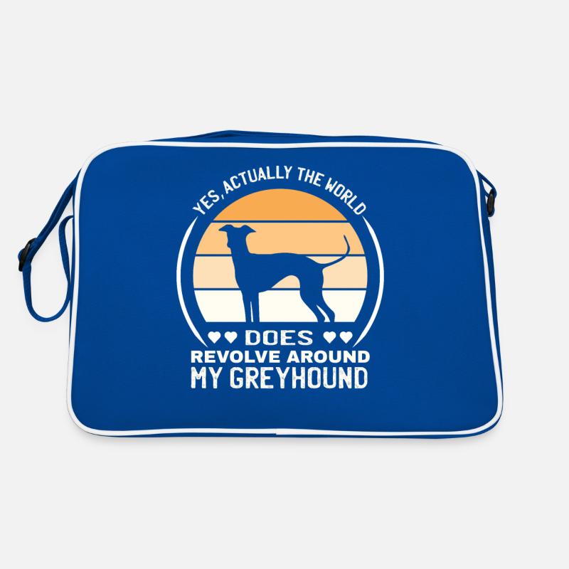 In fact, the world revolves around greyhounds Retro Bag