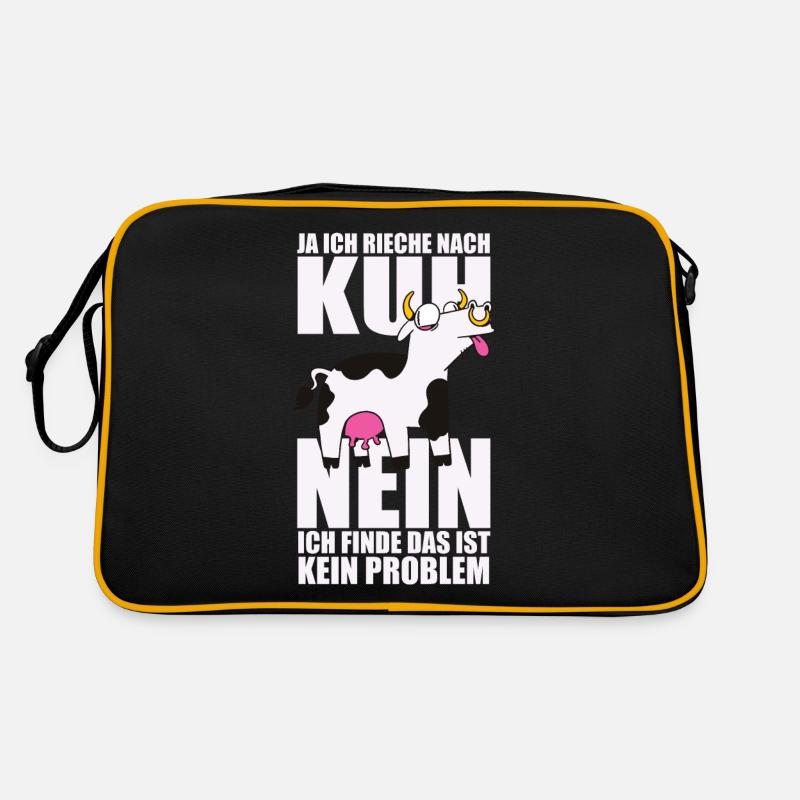 Ja, ich rieche wie eine Kuh Retro Tasche