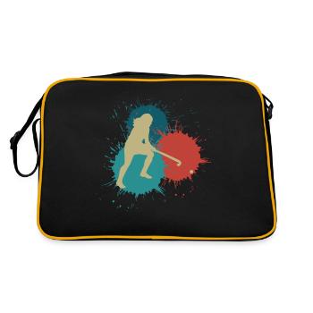 Joueur de hockey Joueur de hockey sur gazon - Sac Retro - noir/or - Dos