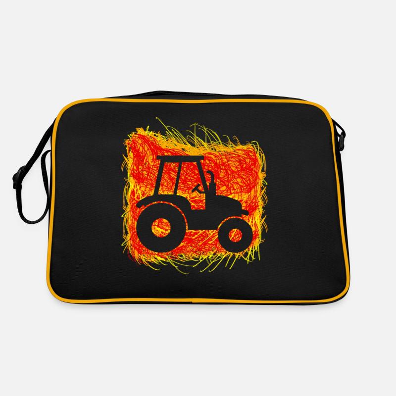 Trecker Bauer Treckerfahrer Traktor Retro Tasche