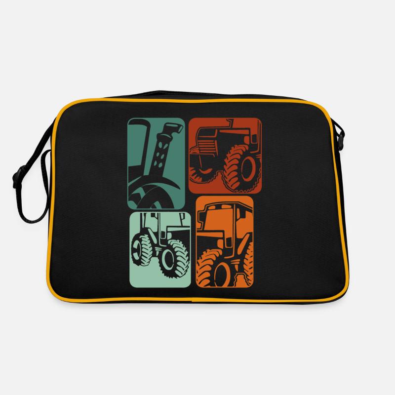 Tractor Retro Tractor Driver Tractor Retro Bag