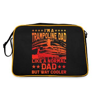 Trampolin - Retro Tasche - Schwarz/Gold - Hinten