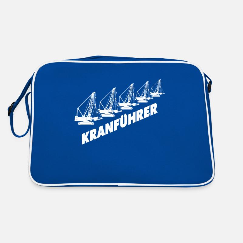 Kranfahrer Kranführer Kran Retro Tasche